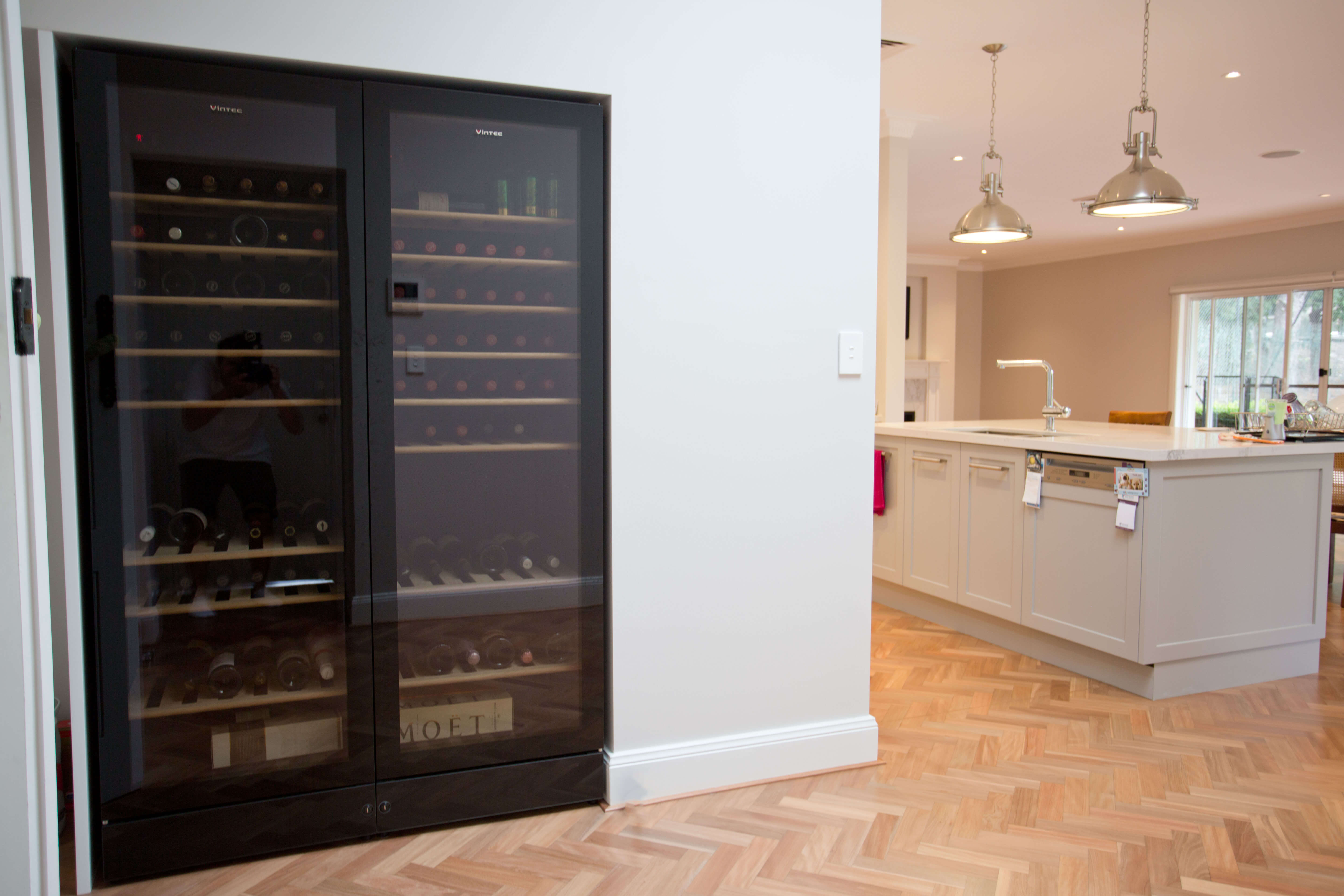Wine fridge in the kitchen? Absolutely